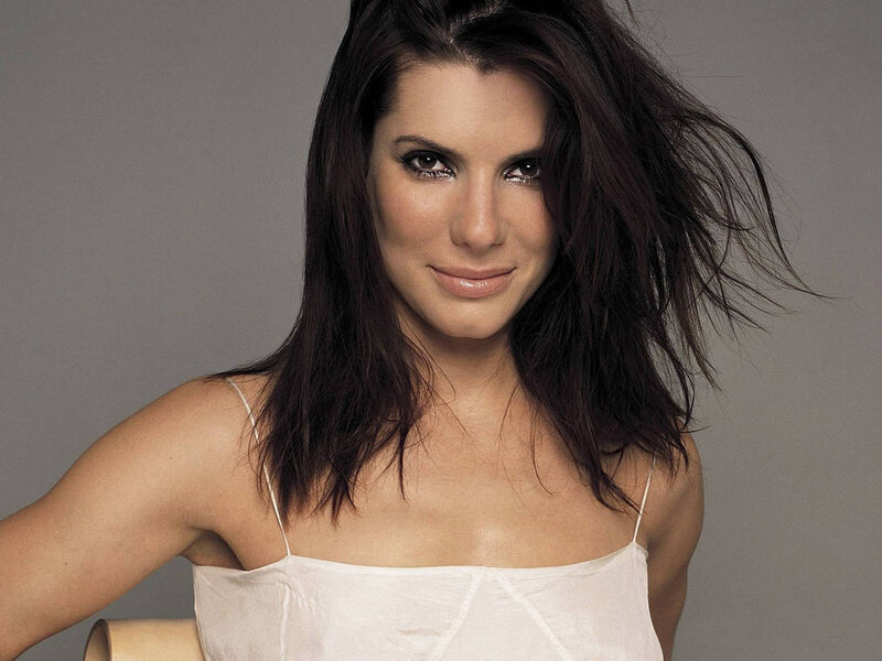 Woman with Dark Hair — White, Neutral, Photograph, White Top, Gray Background