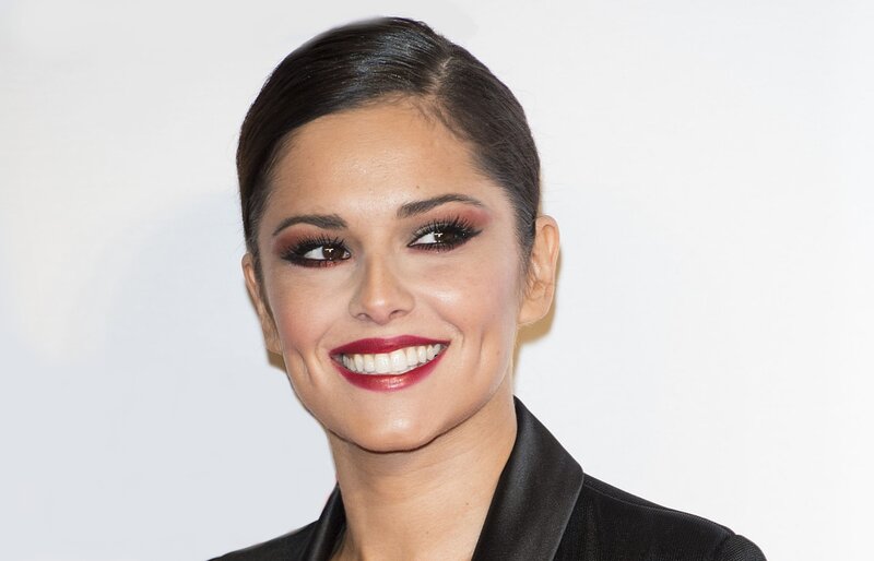 Woman with Dark Hair — White, Smiling