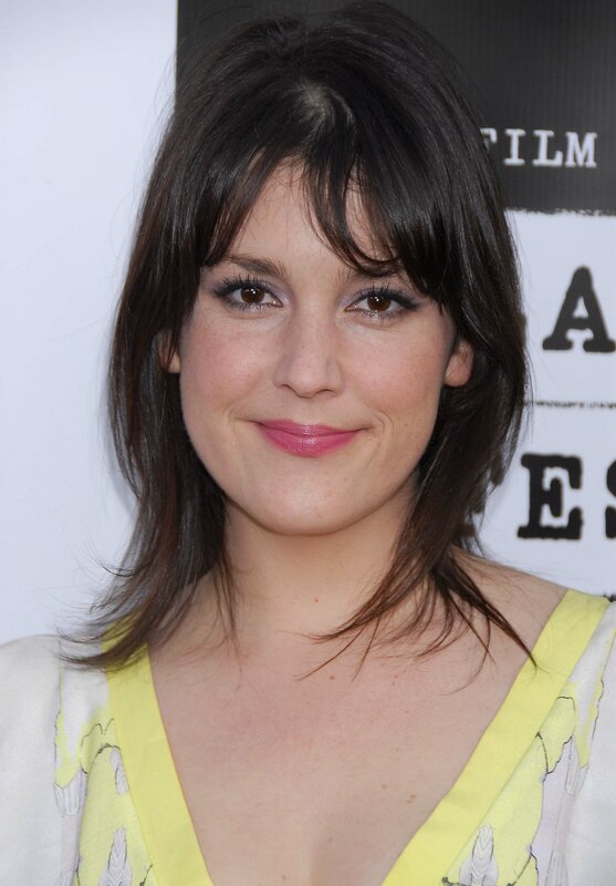 Woman with Dark Hair — Yellow, Neutral, Photograph, Yellow Top, Film Festival Backdrop