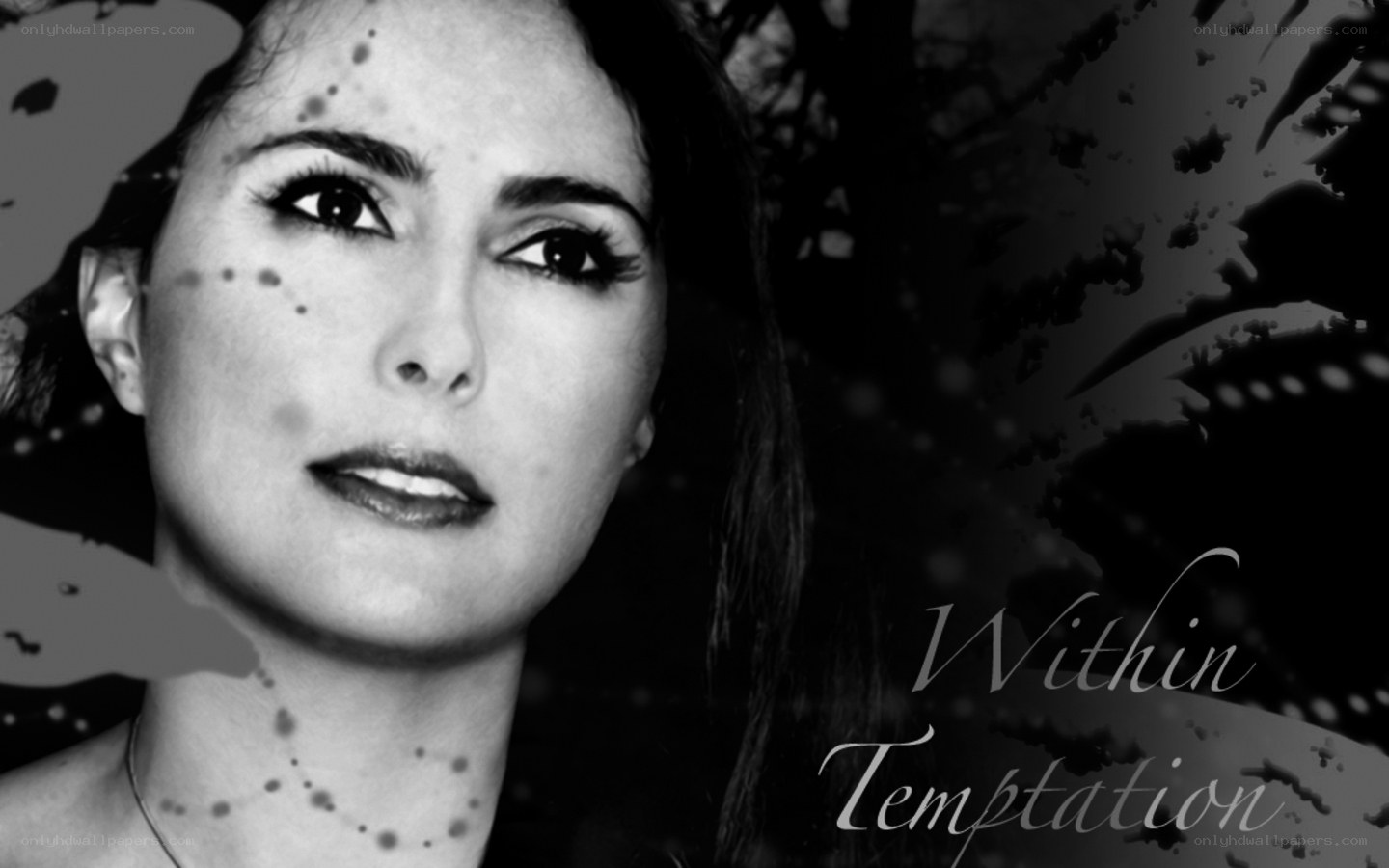 woman with dark makeup