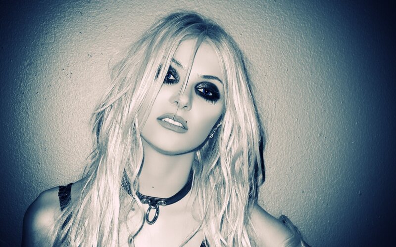 woman with dark makeup