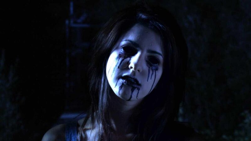 Woman with Dark Makeup — Black, Dramatic, Eerie