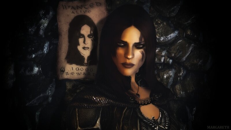 Woman with Dark Makeup — Black, Dramatic, Night, 3d Render