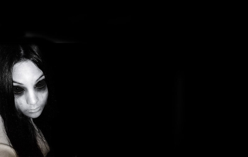 Woman with Dark Makeup — Black, Dramatic, Photograph, Dark Hair, Face