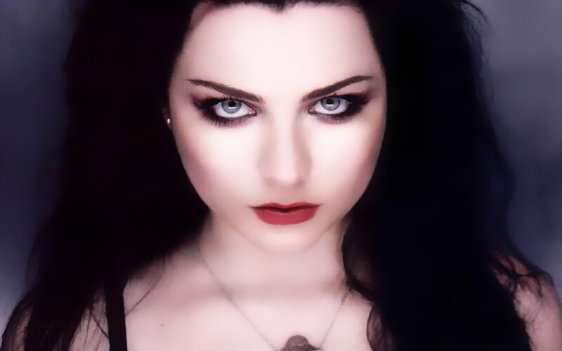 Woman with Dark Makeup — Black, Dramatic, Photograph, Dark Hair