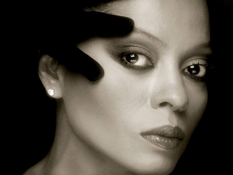 Woman with Dark Makeup — Black, Dramatic, Photograph, Earring
