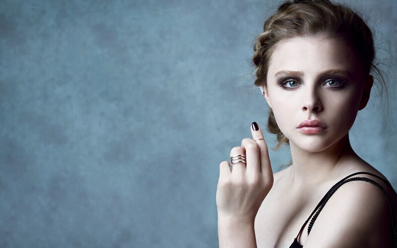 Woman with Dark Makeup — Blue, Dramatic, Photograph, Black Top