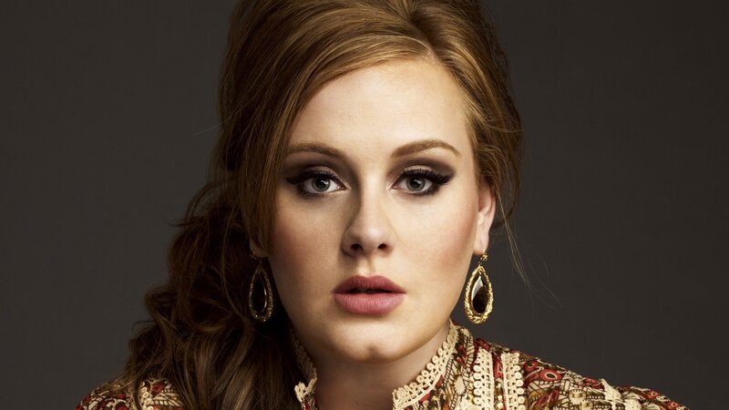 Woman with Dark Makeup — Brown, Dramatic, Photograph, Earrings, Dress