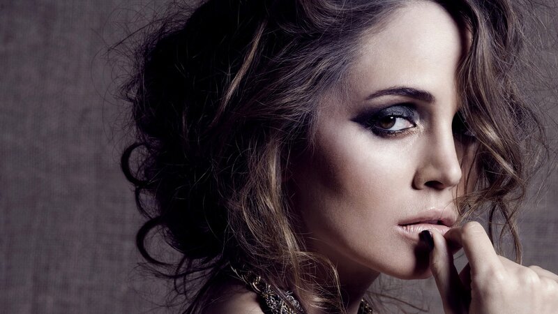 Woman with Dark Makeup — Brown, Dramatic, Photograph, Hair