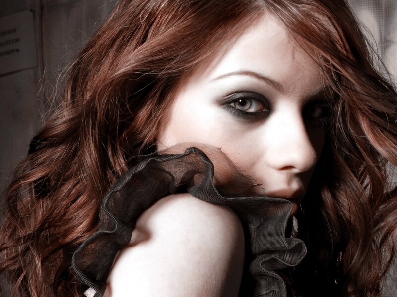 Woman with Dark Makeup — Brown, Dramatic