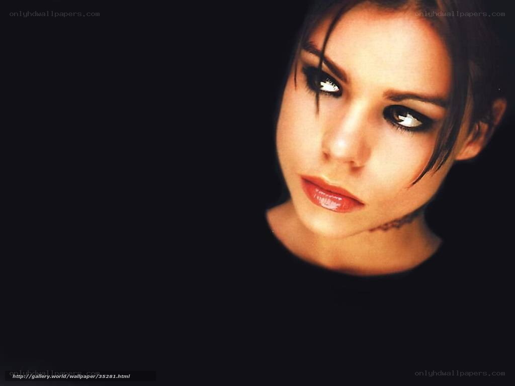 woman with dark makeup