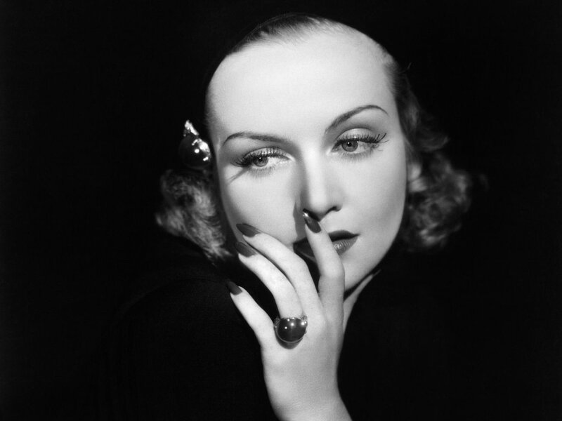 Woman with Dark Nails — Black