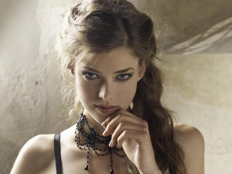 Woman with Dark Necklace — Brown