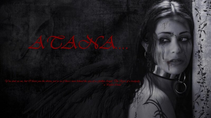 Woman with Dark Wings — Black, Dramatic, Digital Art
