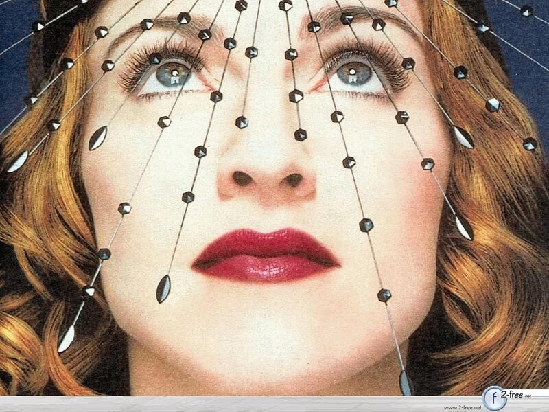 woman with decorative face net