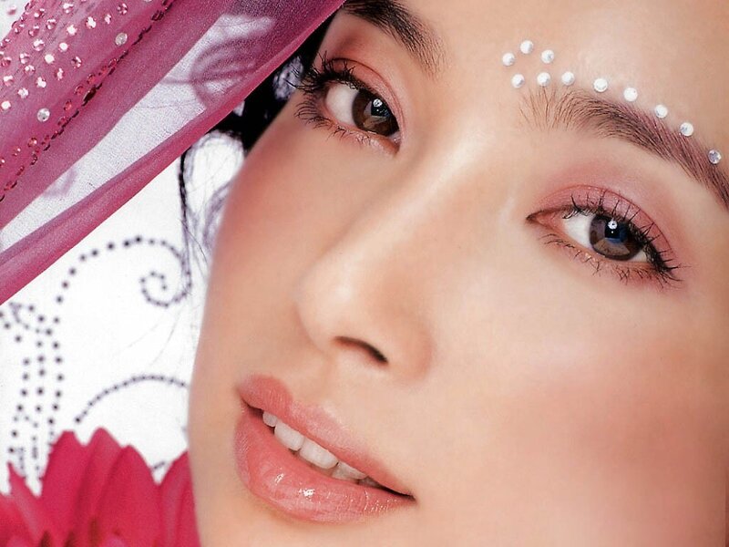 woman with decorative makeup
