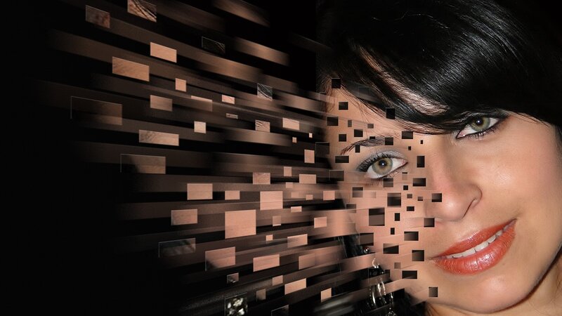 woman with digital effect