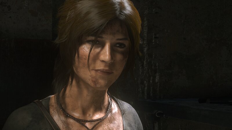 Woman with Dirty Face — Brown, Dramatic