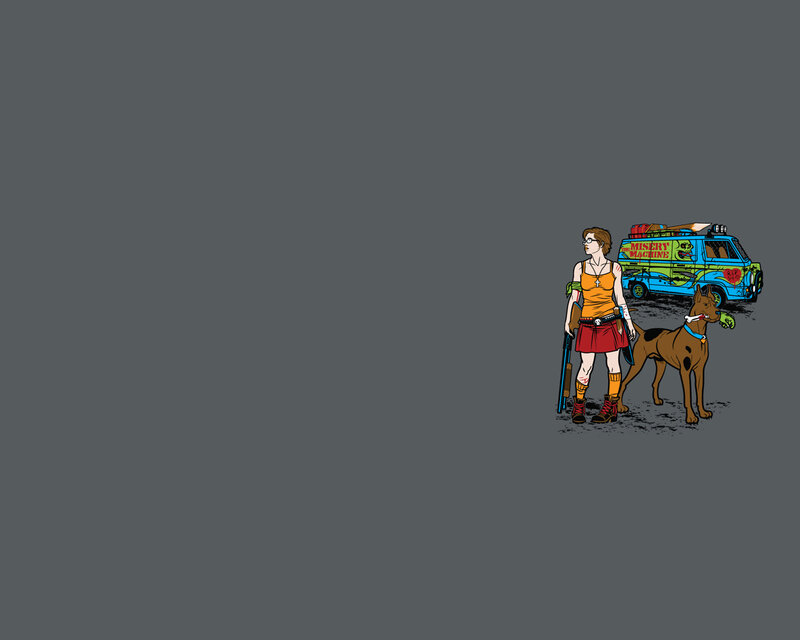 woman with dog and van