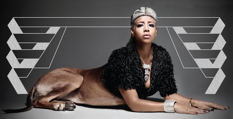 Woman with Dog — Black, Dramatic, Photograph, Jewelry