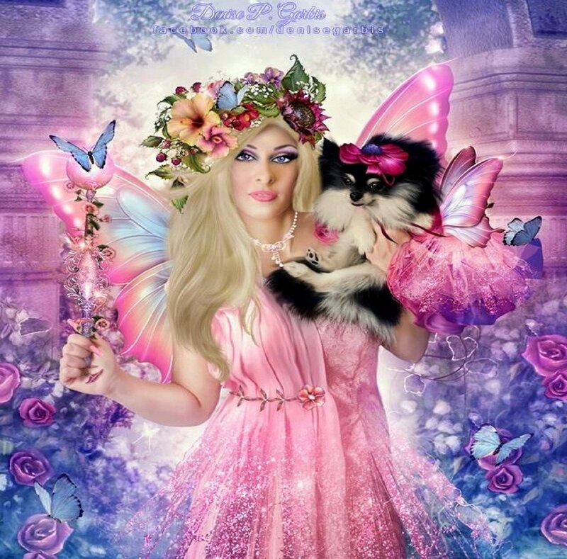 Woman with Dog Fairy