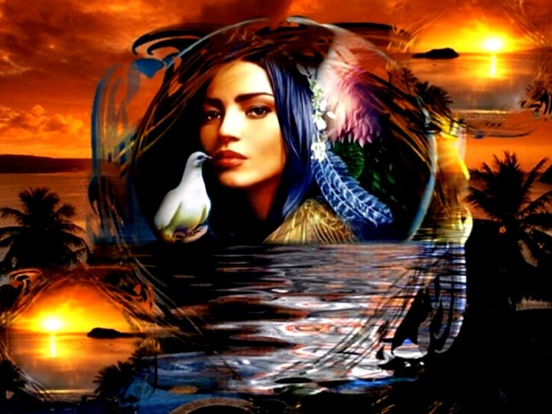 Woman with Dove