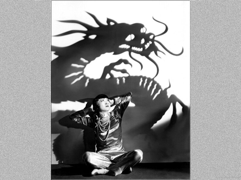 Woman with Dragon Shadow — Black