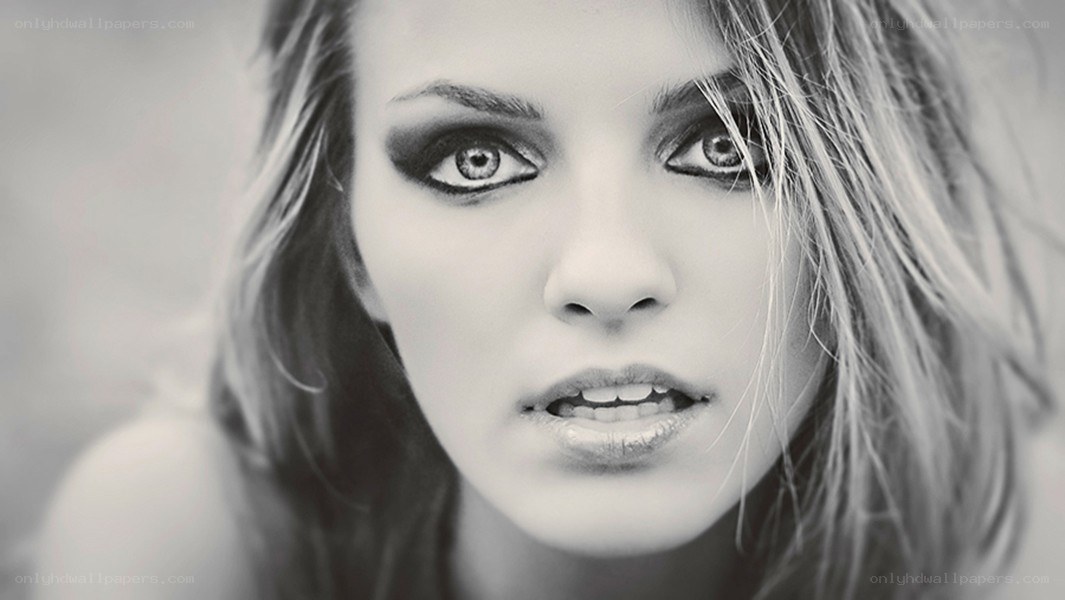 woman with dramatic eye makeup