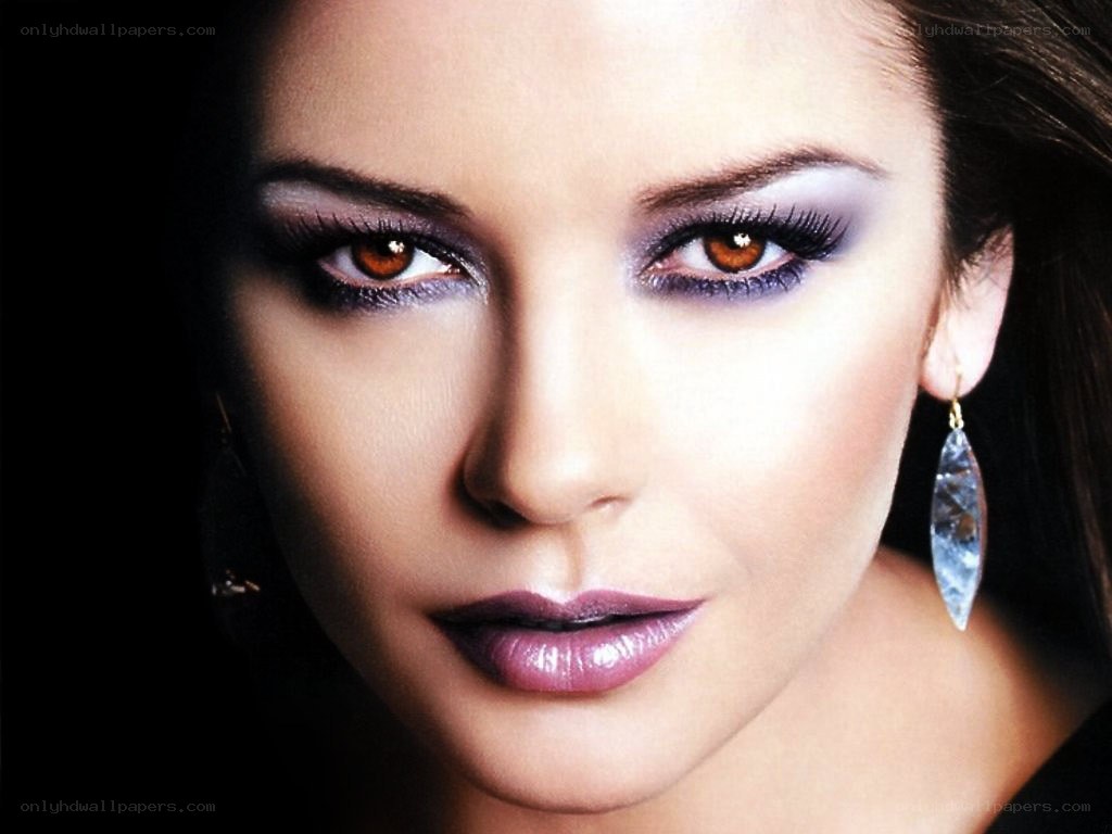woman with dramatic eye makeup