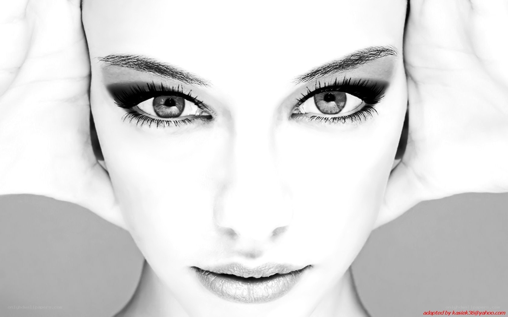 woman with dramatic eyes