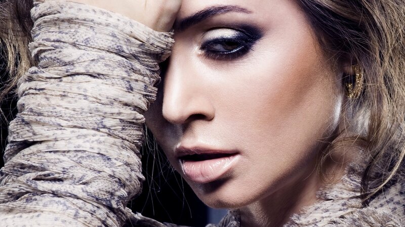 woman with dramatic makeup