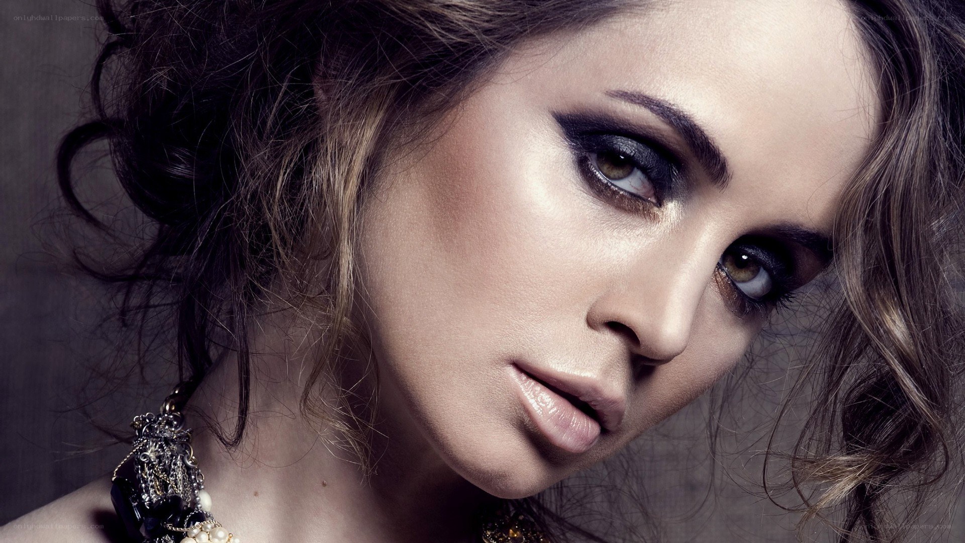 woman with dramatic makeup