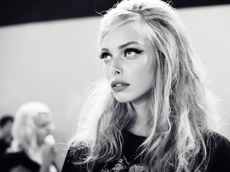 woman with dramatic makeup