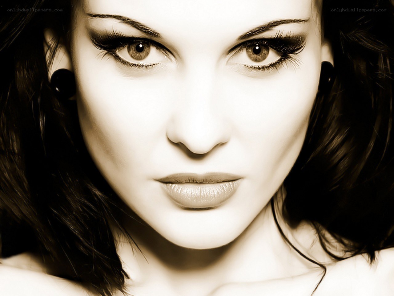 woman with dramatic makeup