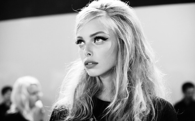 woman with dramatic makeup