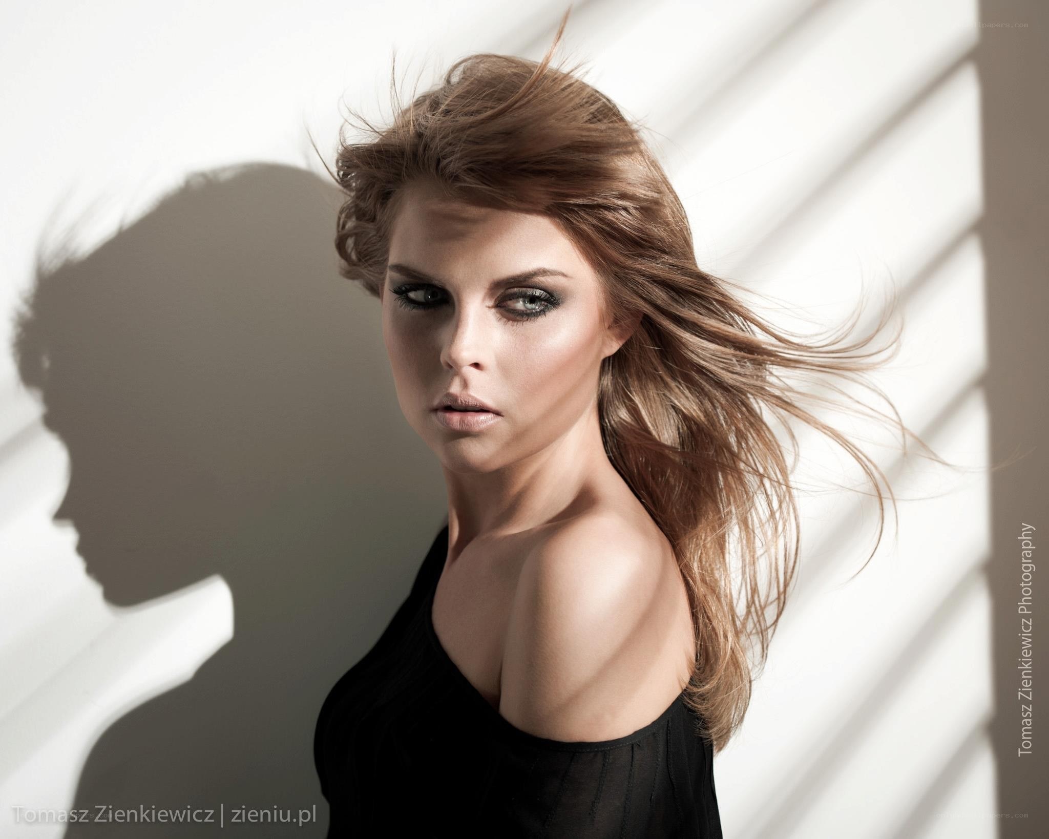 woman with dramatic makeup