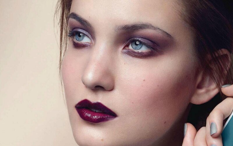 woman with dramatic makeup