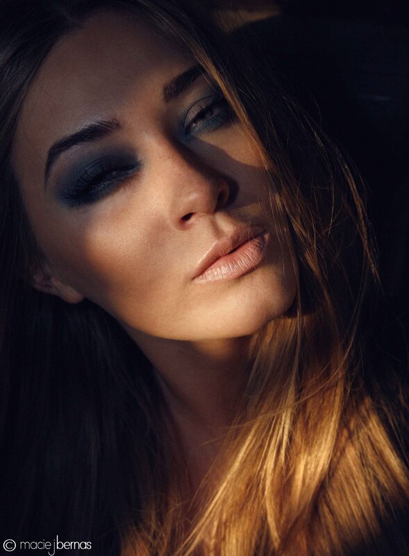 woman with dramatic makeup