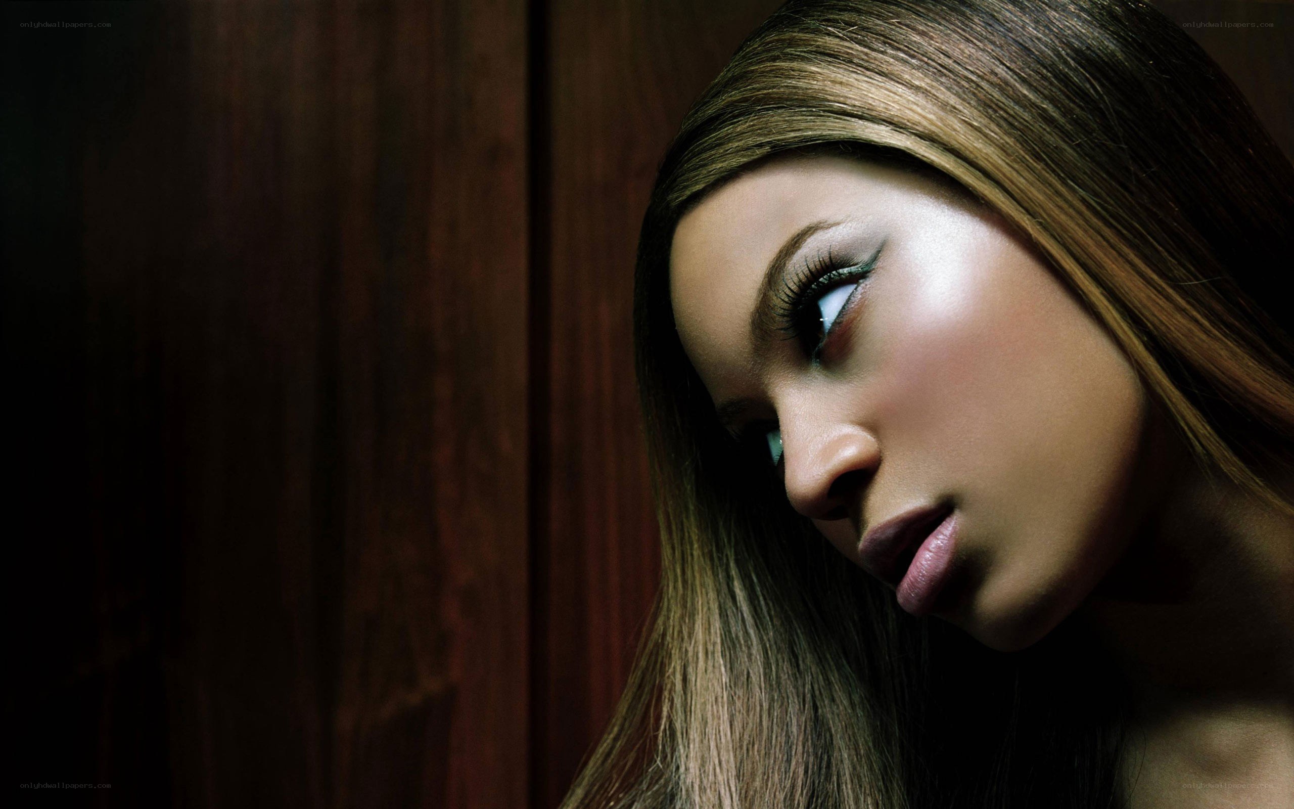 woman with dramatic makeup
