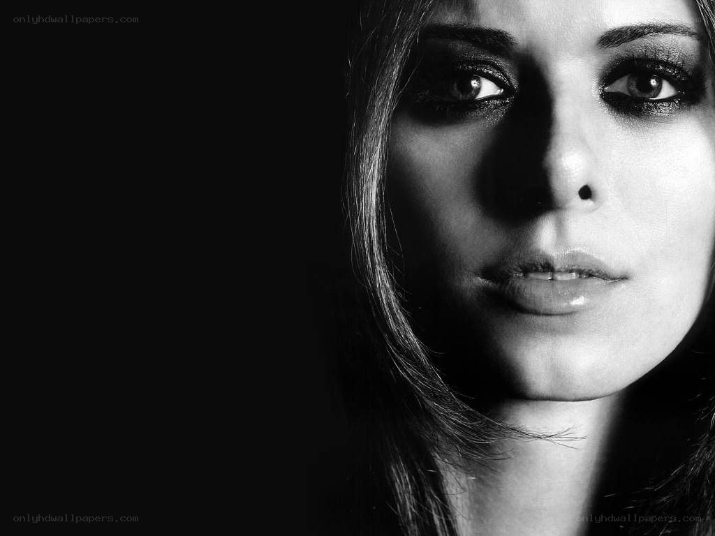 woman with dramatic makeup
