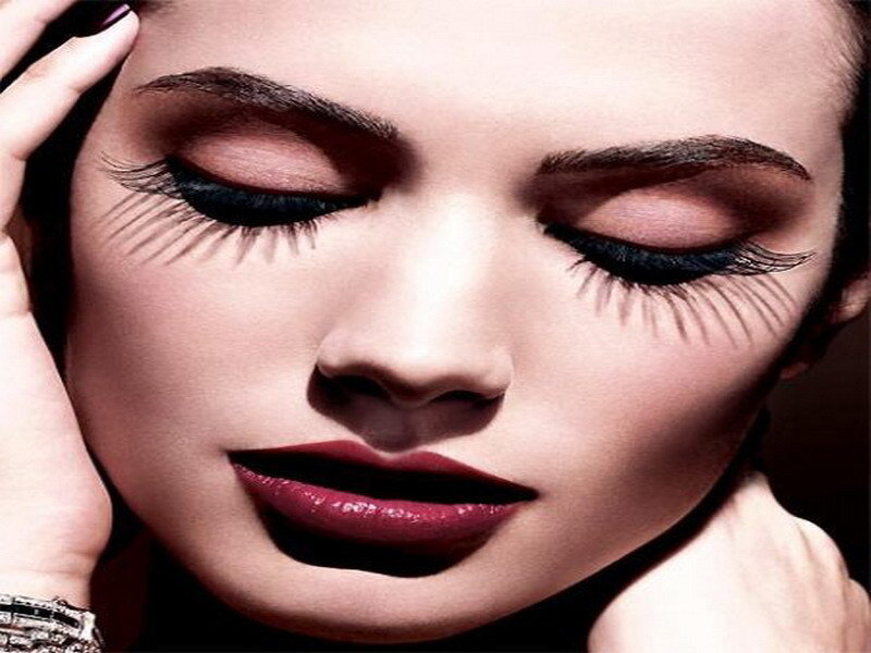 woman with dramatic makeup