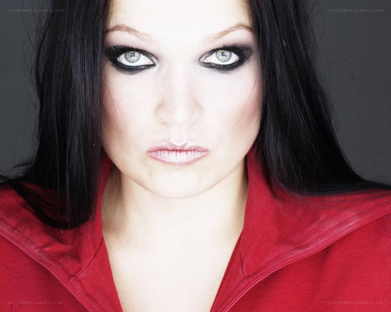 woman with dramatic makeup