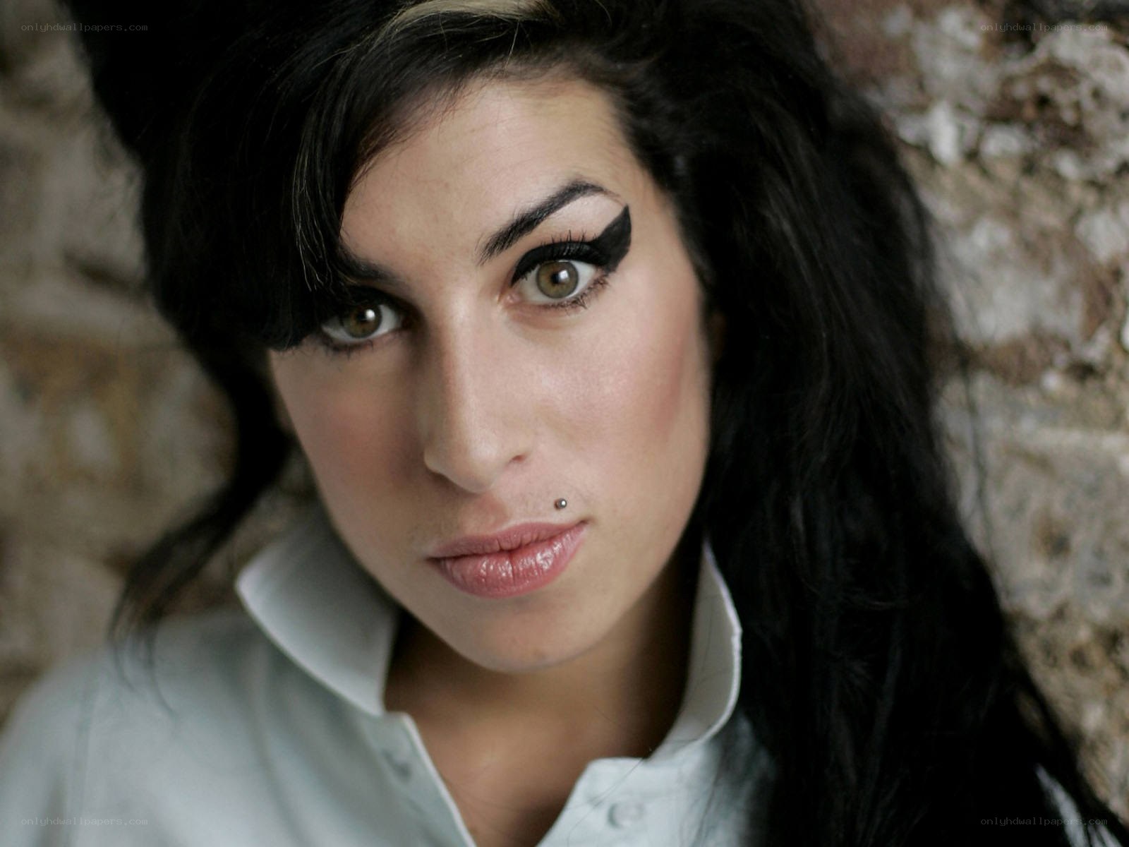 woman with dramatic makeup