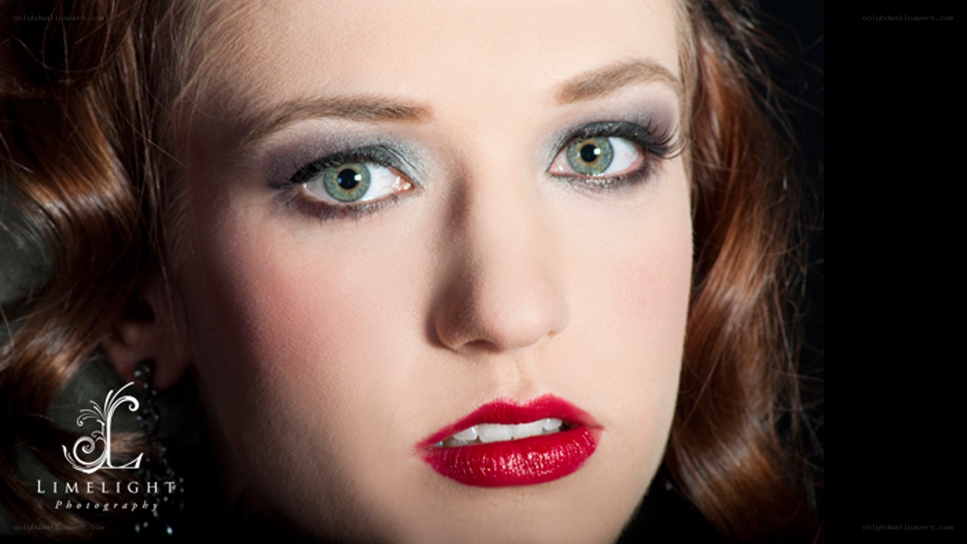 woman with dramatic makeup