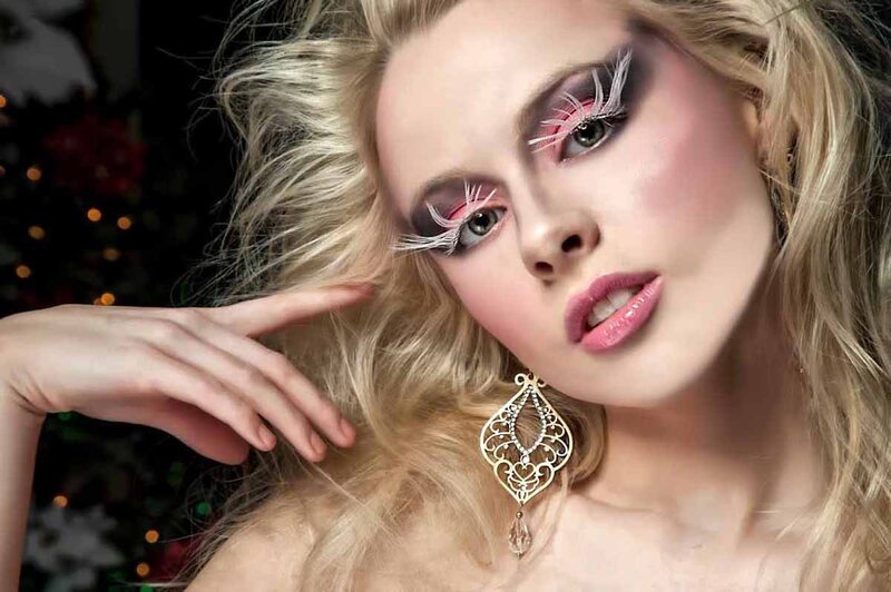 Woman with Dramatic Makeup — Blonde