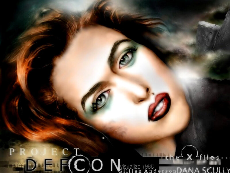 Woman with Dramatic Makeup — White