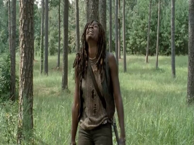 Woman with Dreadlocks in Forest — Green