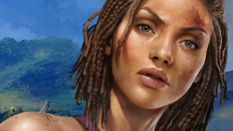 woman with dreadlocks in nature
