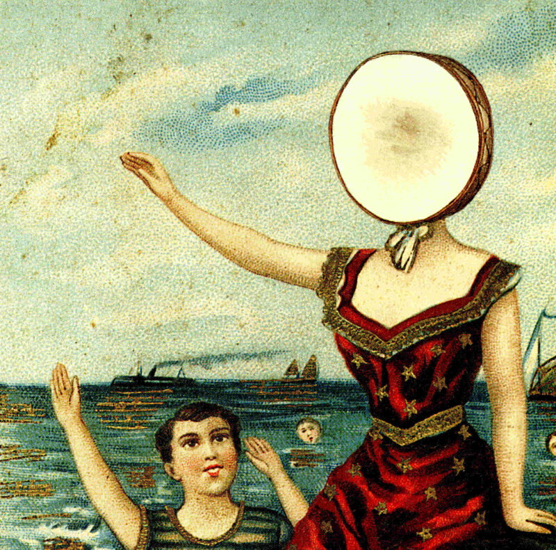 woman with drum head