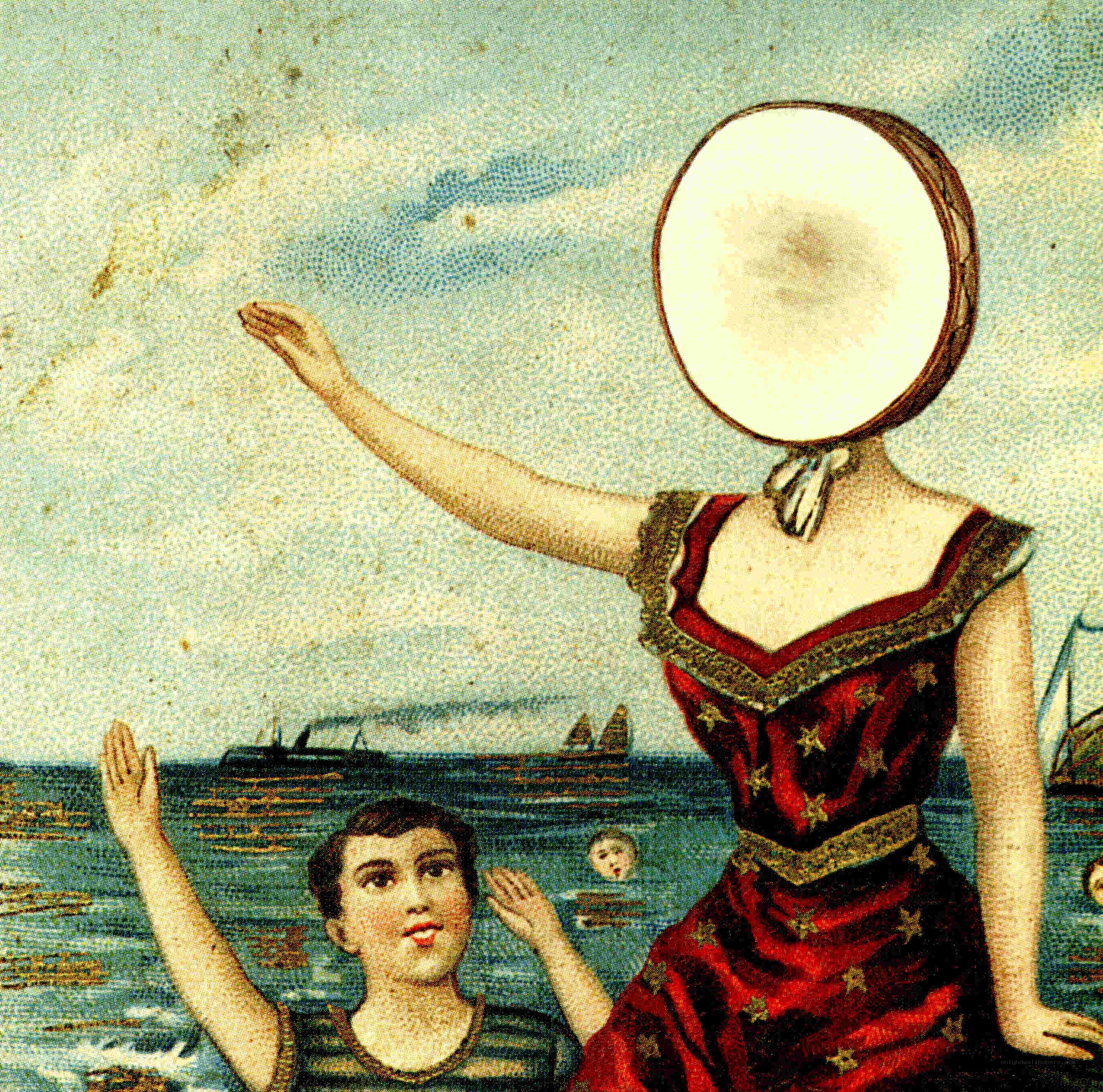 woman with drum head